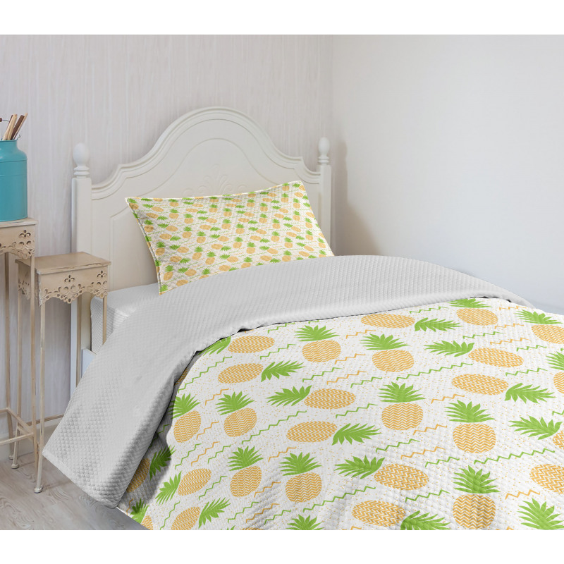 Summer Fruits Arrangement Bedspread Set