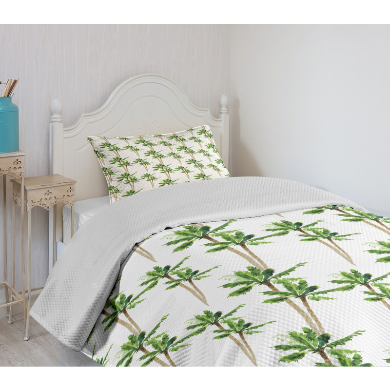 Forest in Watercolors Bedspread Set