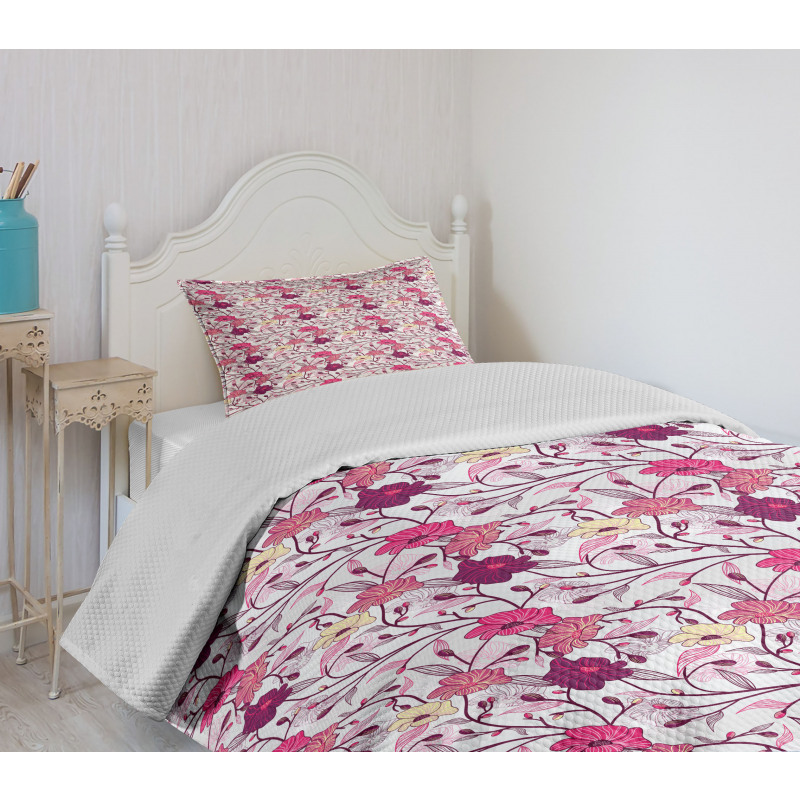 Sakura Tree Blossoms Bedspread Set