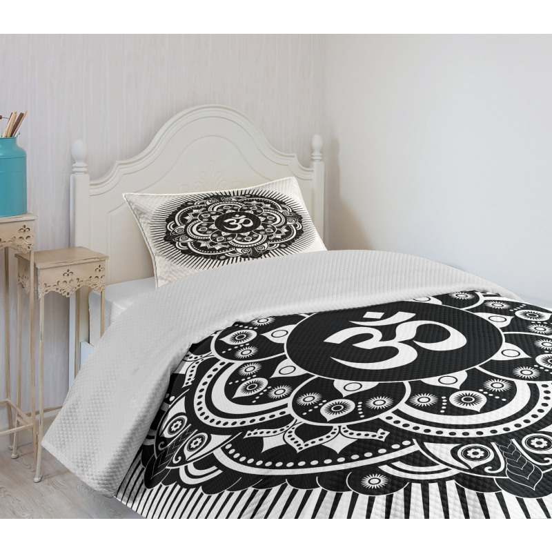 Oriental Tattoo Art Mandala Bedspread Set