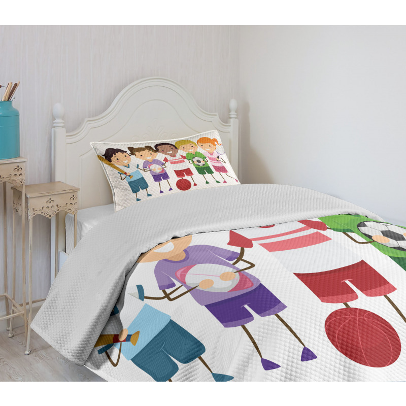 Children Soccer Bedspread Set