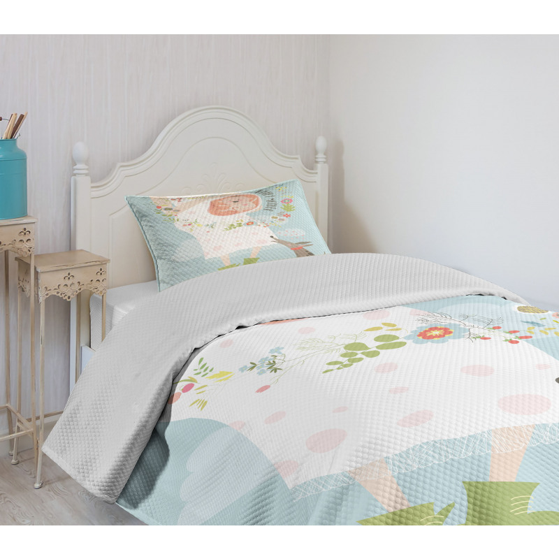 Happy Mother Words Bedspread Set