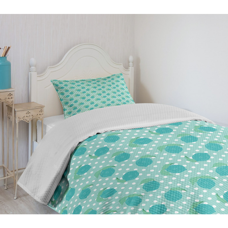 Sparsed Lemons Bedspread Set