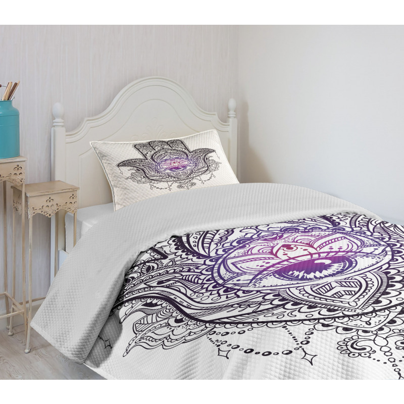 Mandala Orient Lotus Bedspread Set