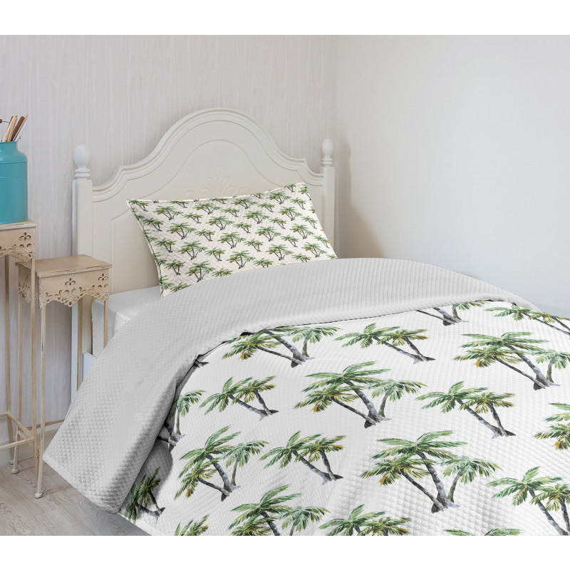 Retro Tropical Jungle Bedspread Set