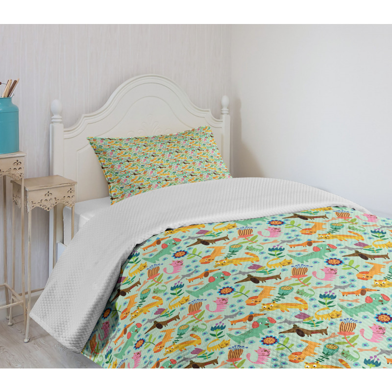 Funky Playroom Concept Bedspread Set