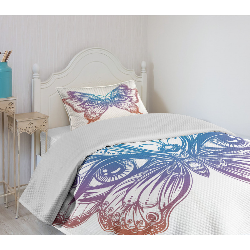 Artwork Design Tattoo Bedspread Set