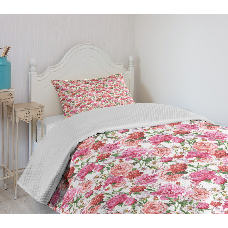 Joyous Botanical Concept Bedspread Set