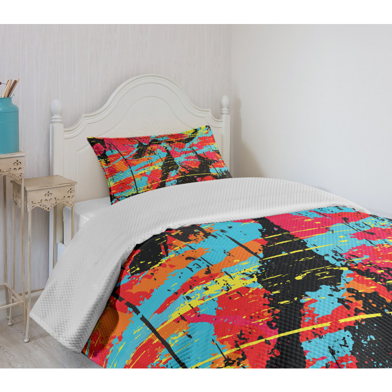 Drippy Painting Bedspread Set