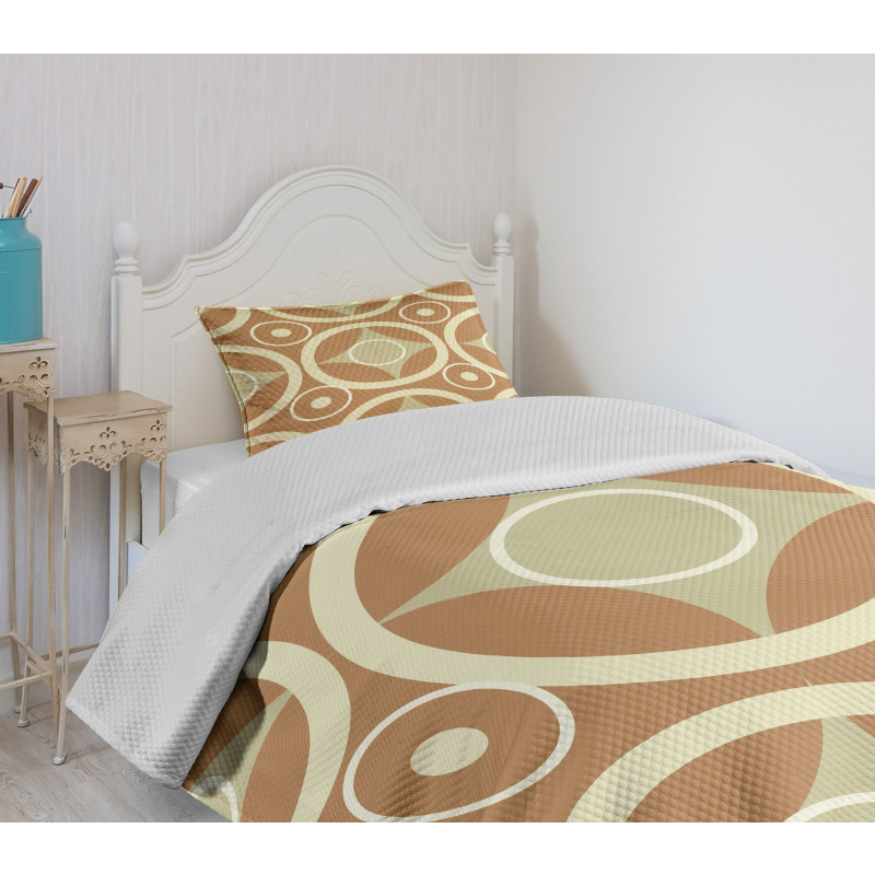 Contrast Circle Harmony Bedspread Set