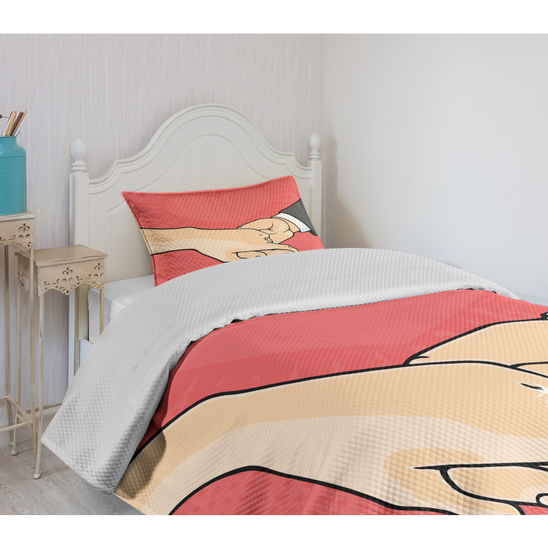 Halftone Pop Art Bedspread Set