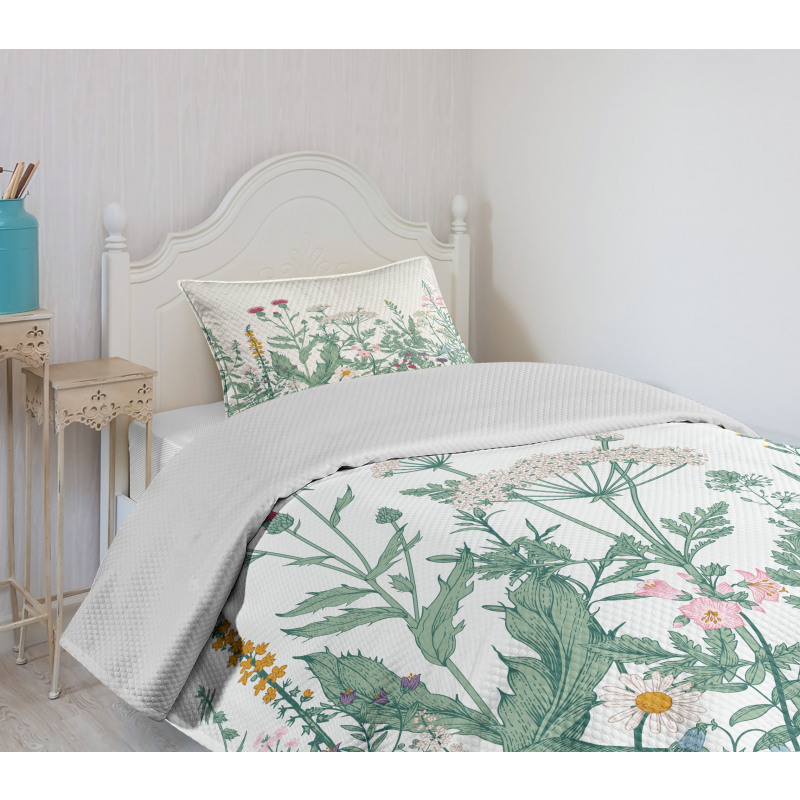 Cow Parsley Musk Mallow Bedspread Set