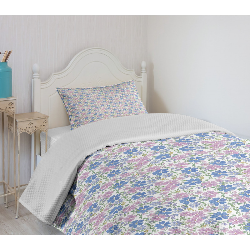 Spring Vintage Floral Bedspread Set