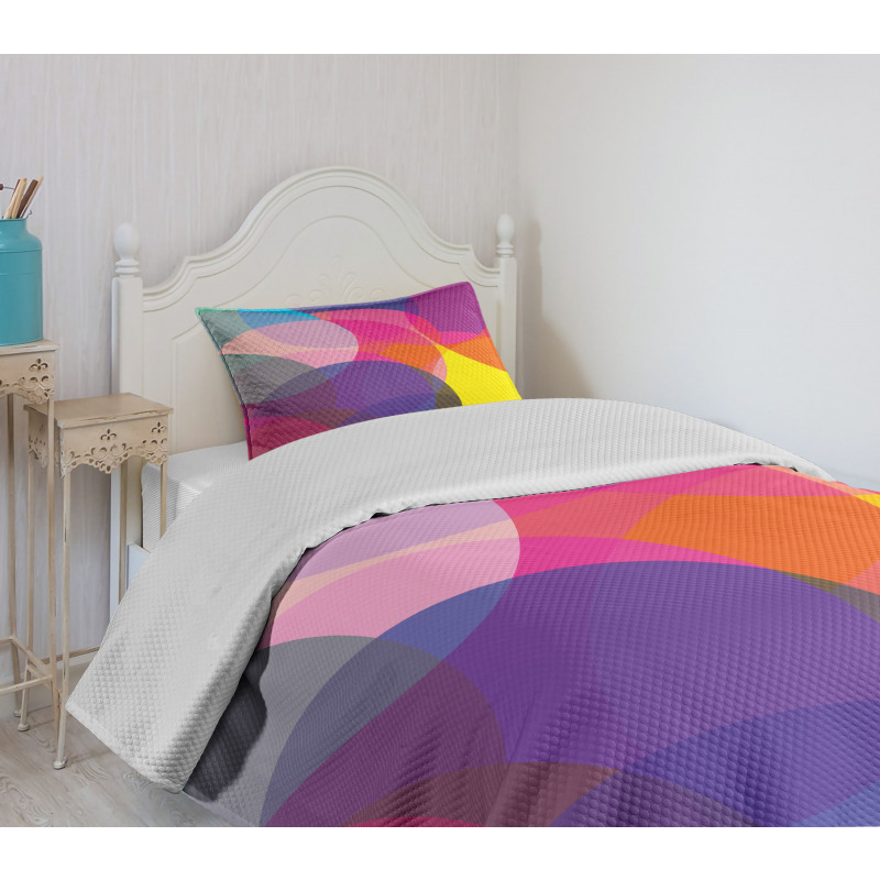 Colorful Circles Bedspread Set