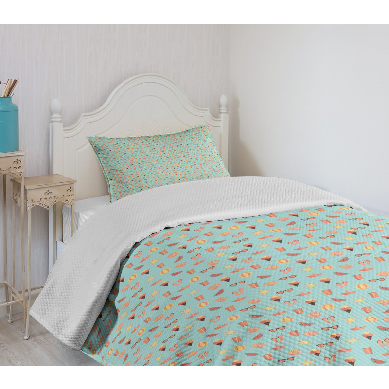 Waffle Cone Ice Cream Bedspread Set