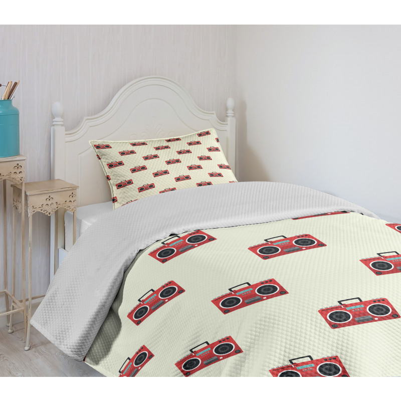 Rap Music Tape Recorder Bedspread Set