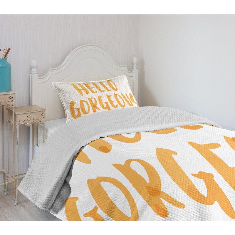 Font Bedspread Set