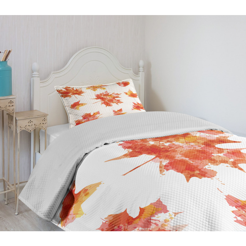 Canadian Foliage Maple Bedspread Set