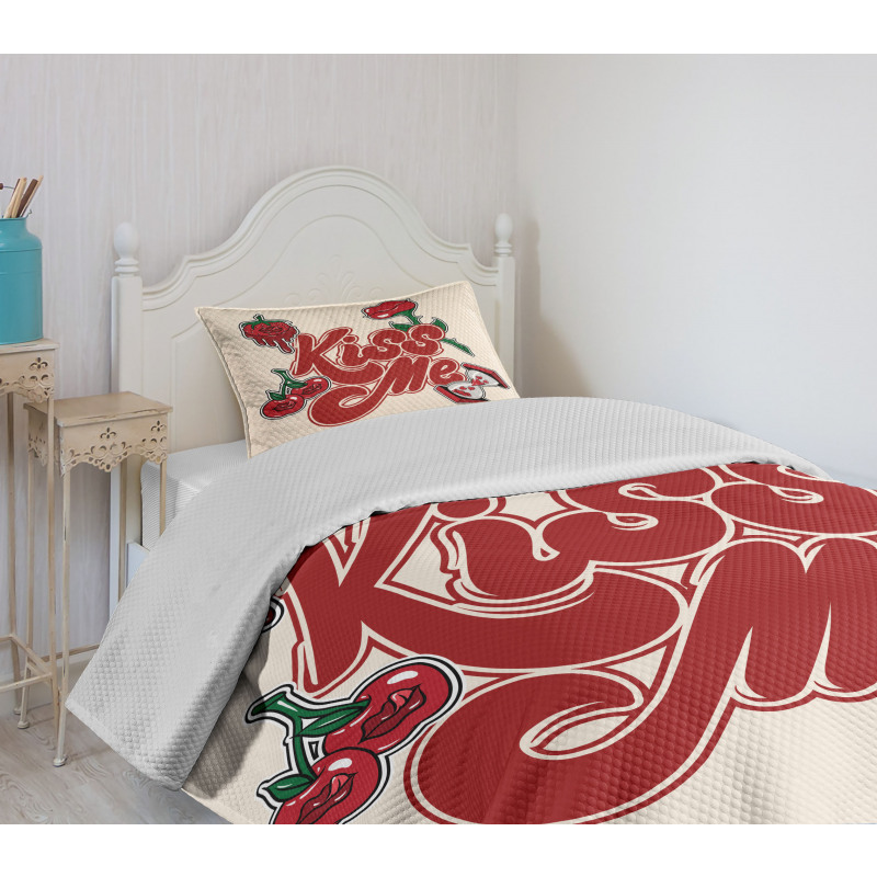 Hand Calligraphy Design Bedspread Set