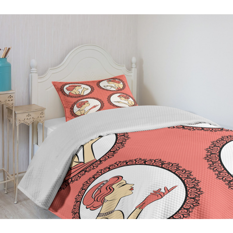 Fashion Portraits Bedspread Set