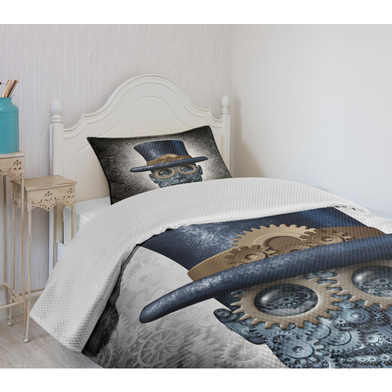 Mechanical Human Head Bedspread Set