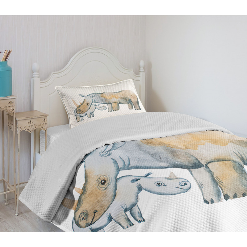 Mother and Baby Animals Bedspread Set