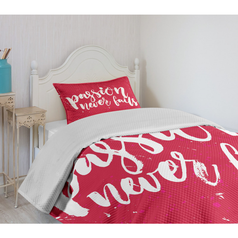 Passion Never Fails Messy Bedspread Set