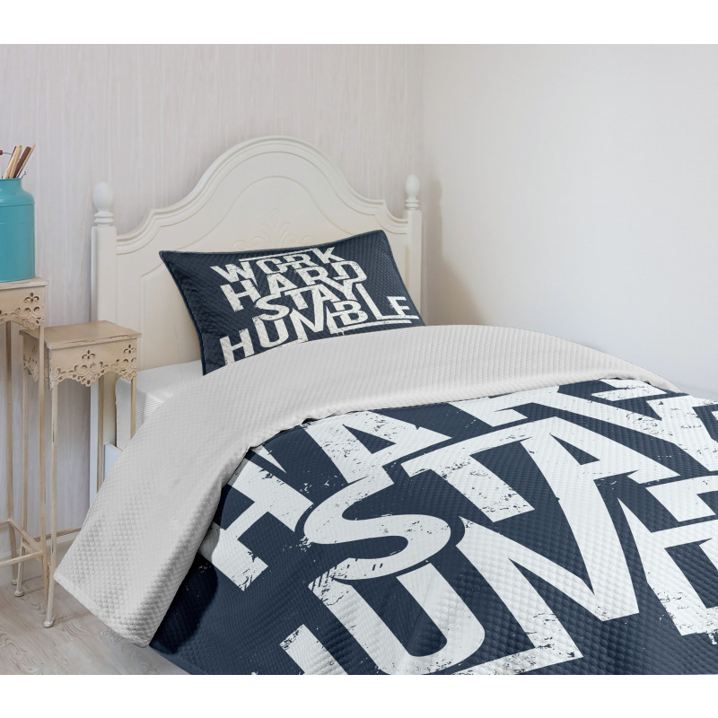 Work Hard Stay Humble Bedspread Set