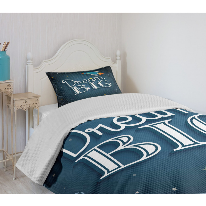 Dream Big Galaxy Space Bedspread Set