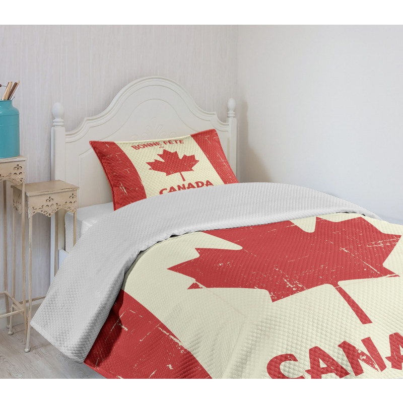 Happy Canada Concept Bedspread Set