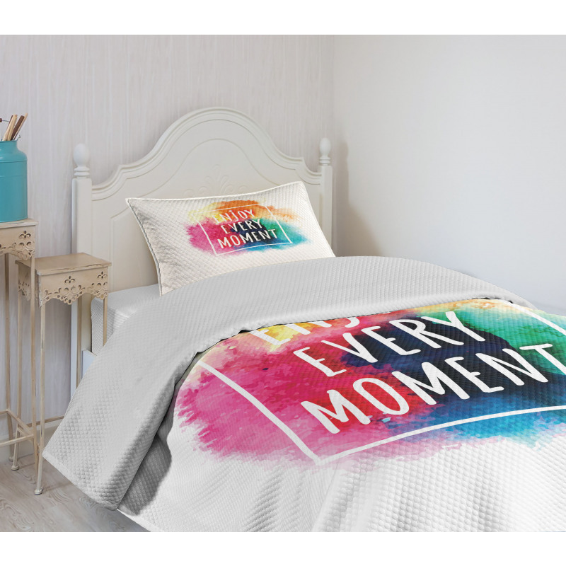 Colorful Dust Clouds Bedspread Set