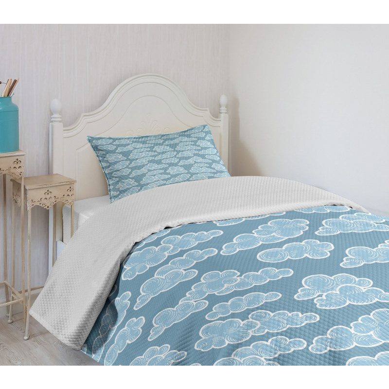 Doodle Style Weather Bedspread Set