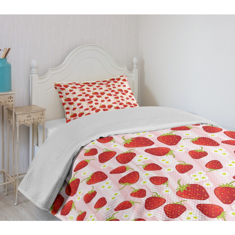 Summer Fruit Snacks Bedspread Set