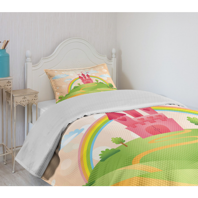 Vibrant Rainbow Bedspread Set