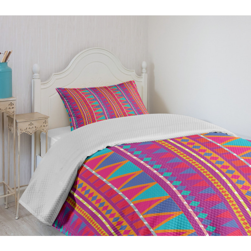 Tribal Zigzags Bedspread Set