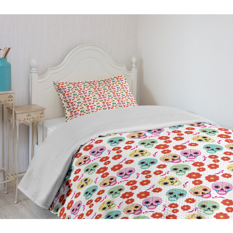 Day of the Dead Bedspread Set