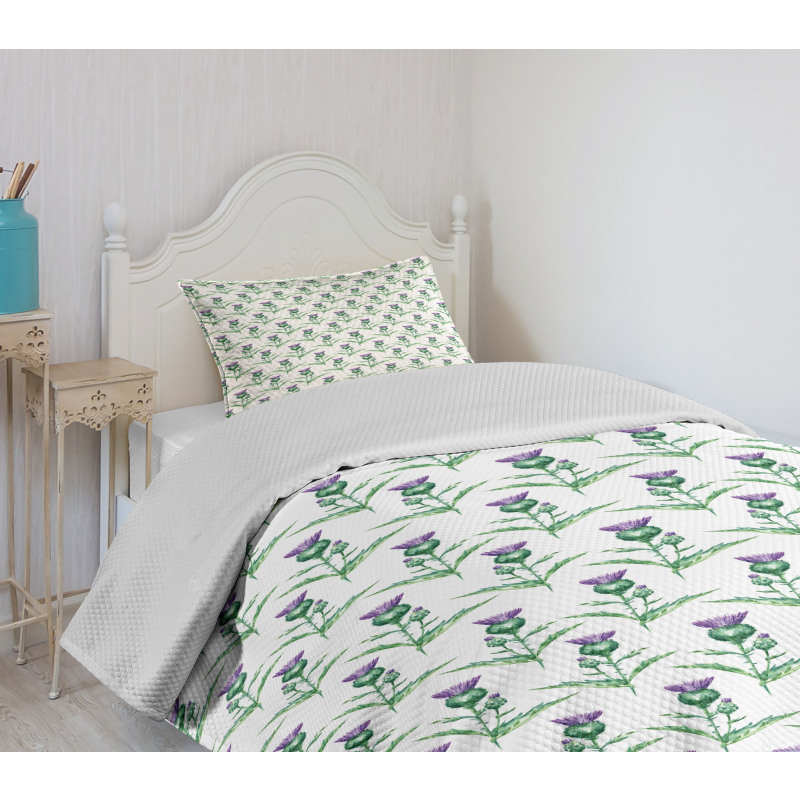 Botanical Print Plant Bedspread Set