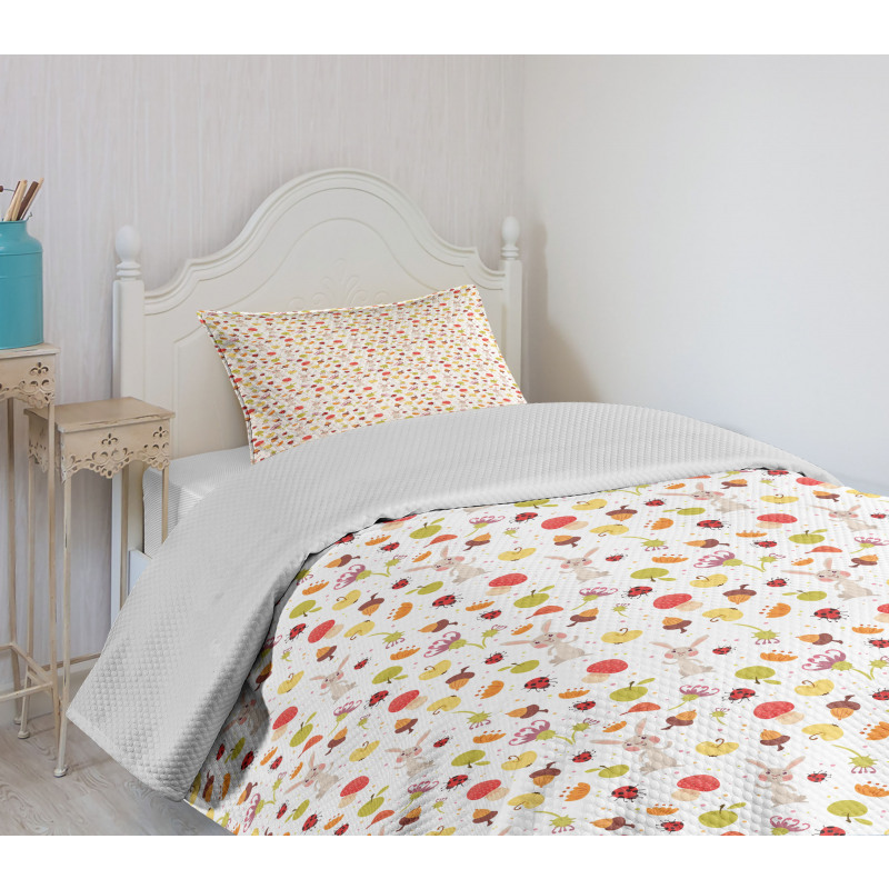 Cartoon Forest Bedspread Set