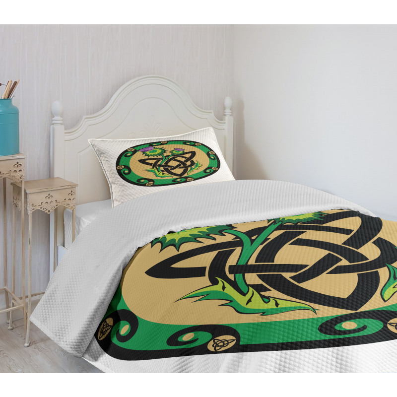 Knot Thorns Stem Bedspread Set