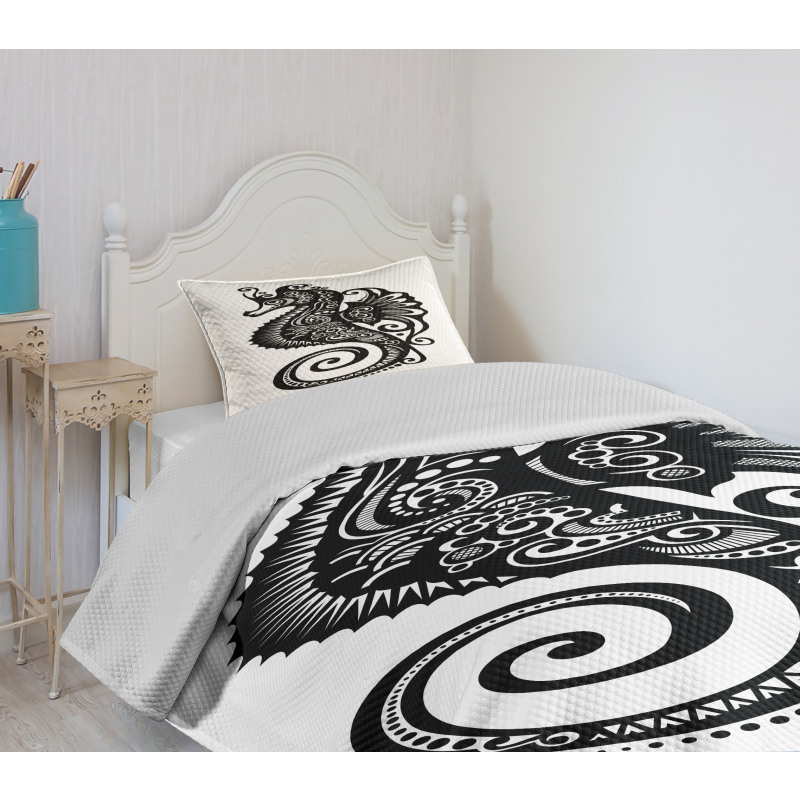 Graphic Swirl Bedspread Set