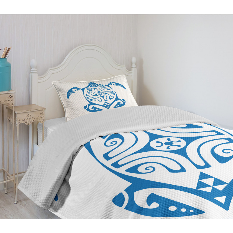 Hawaii Underwater Design Bedspread Set