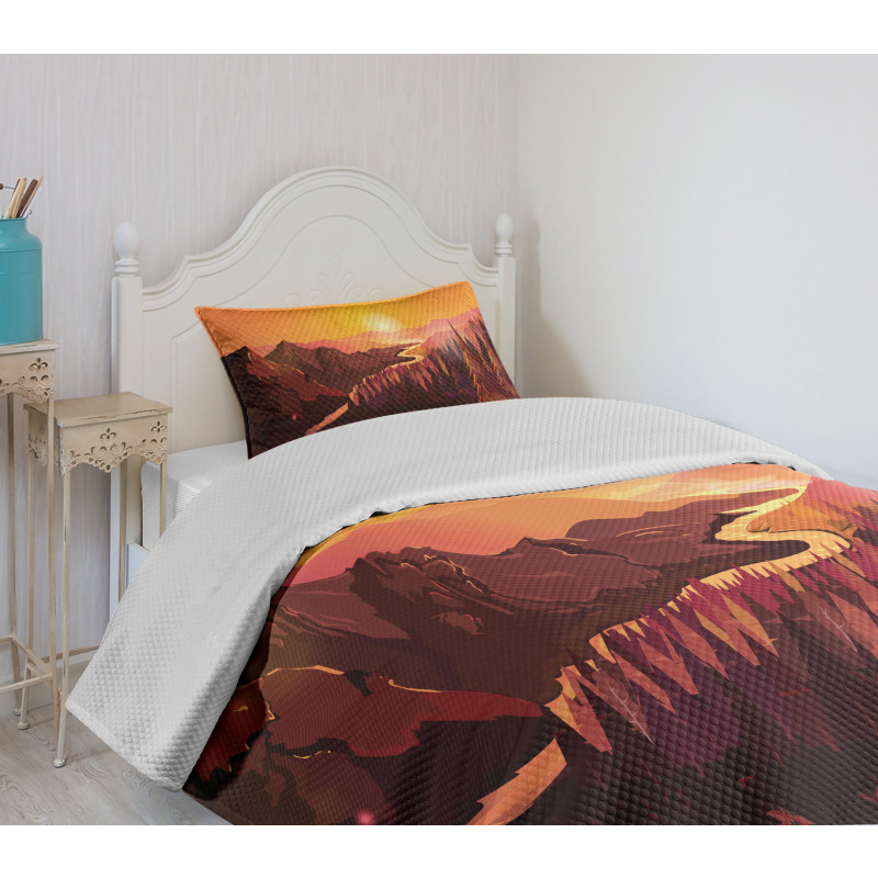 Forest Idyllic Morning Bedspread Set