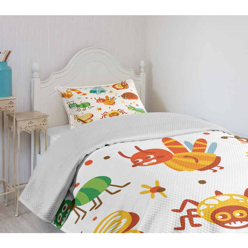 Butterfly Spider Bug Bedspread Set