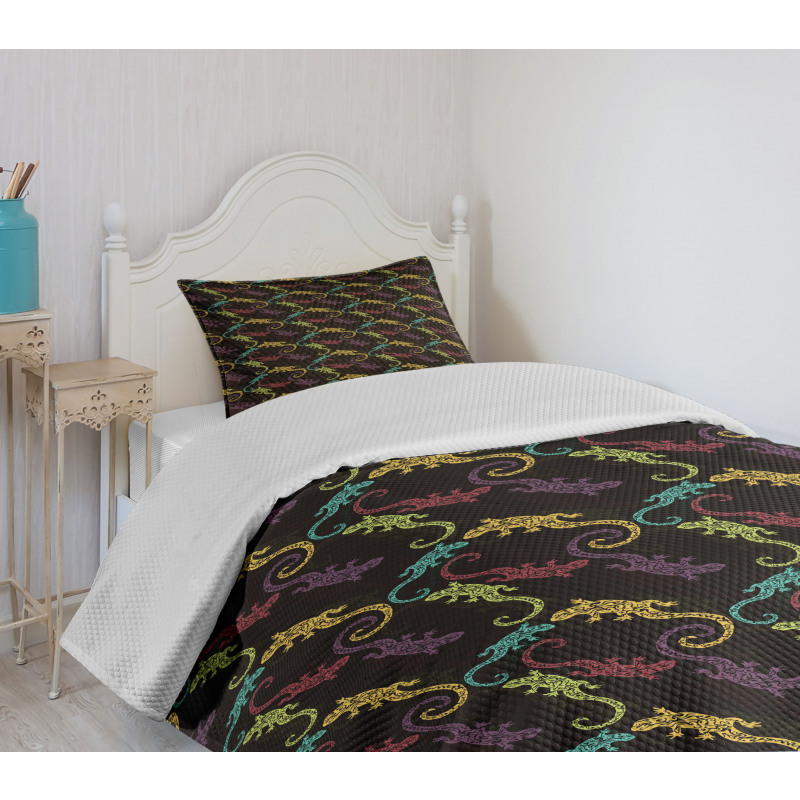 Reptiles Composition Bedspread Set