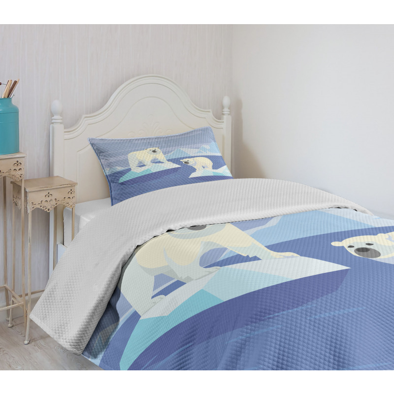 Icy Rocks Habitat Bedspread Set