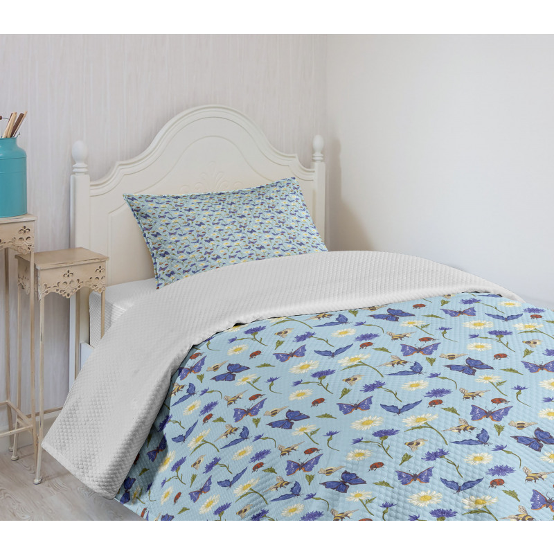 Spring Bees Botany Bedspread Set