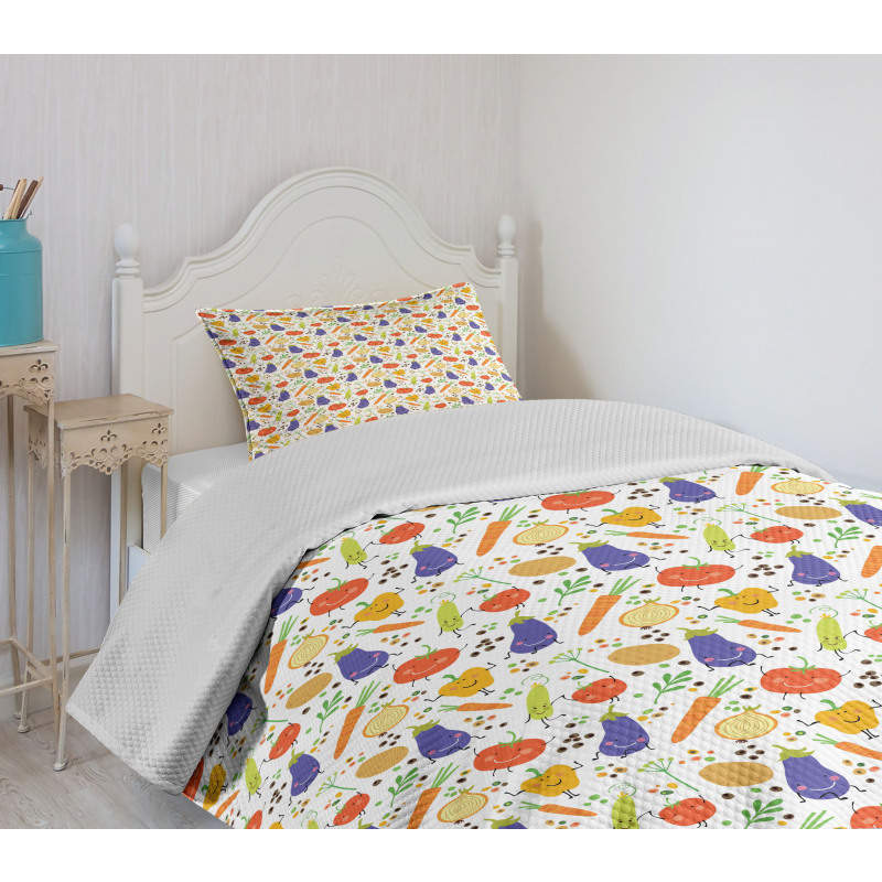 Nursery Cartoon Pattern Bedspread Set