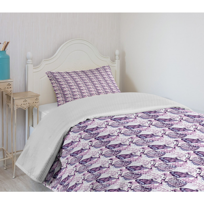 Abstract Exotic Wings Bedspread Set