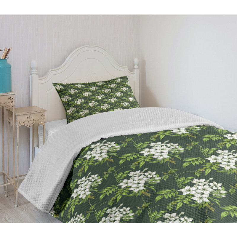 Plants Bouquet Bedspread Set