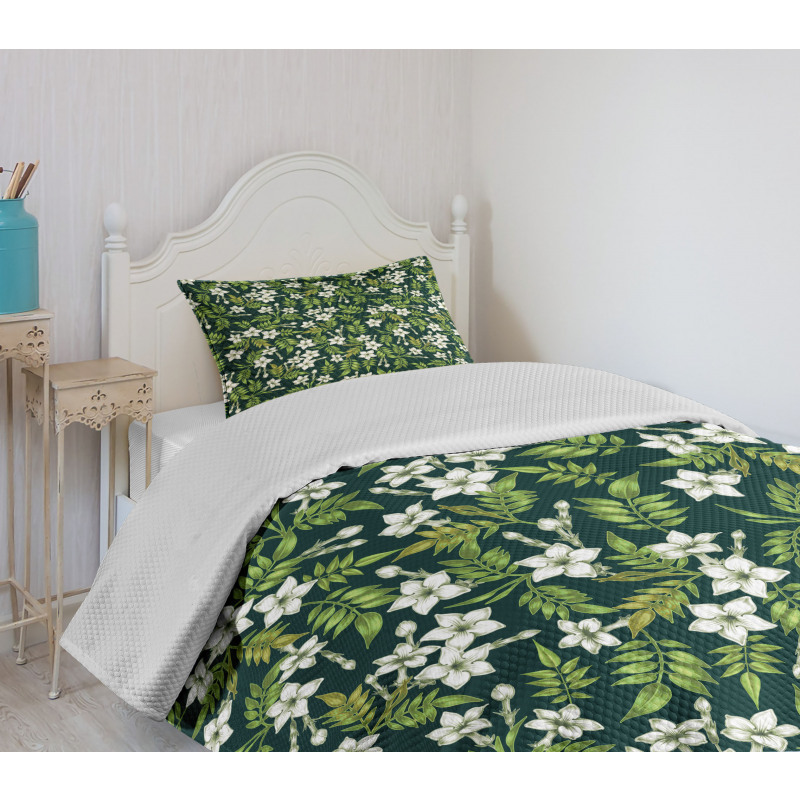 Awakening Floral Buds Bedspread Set